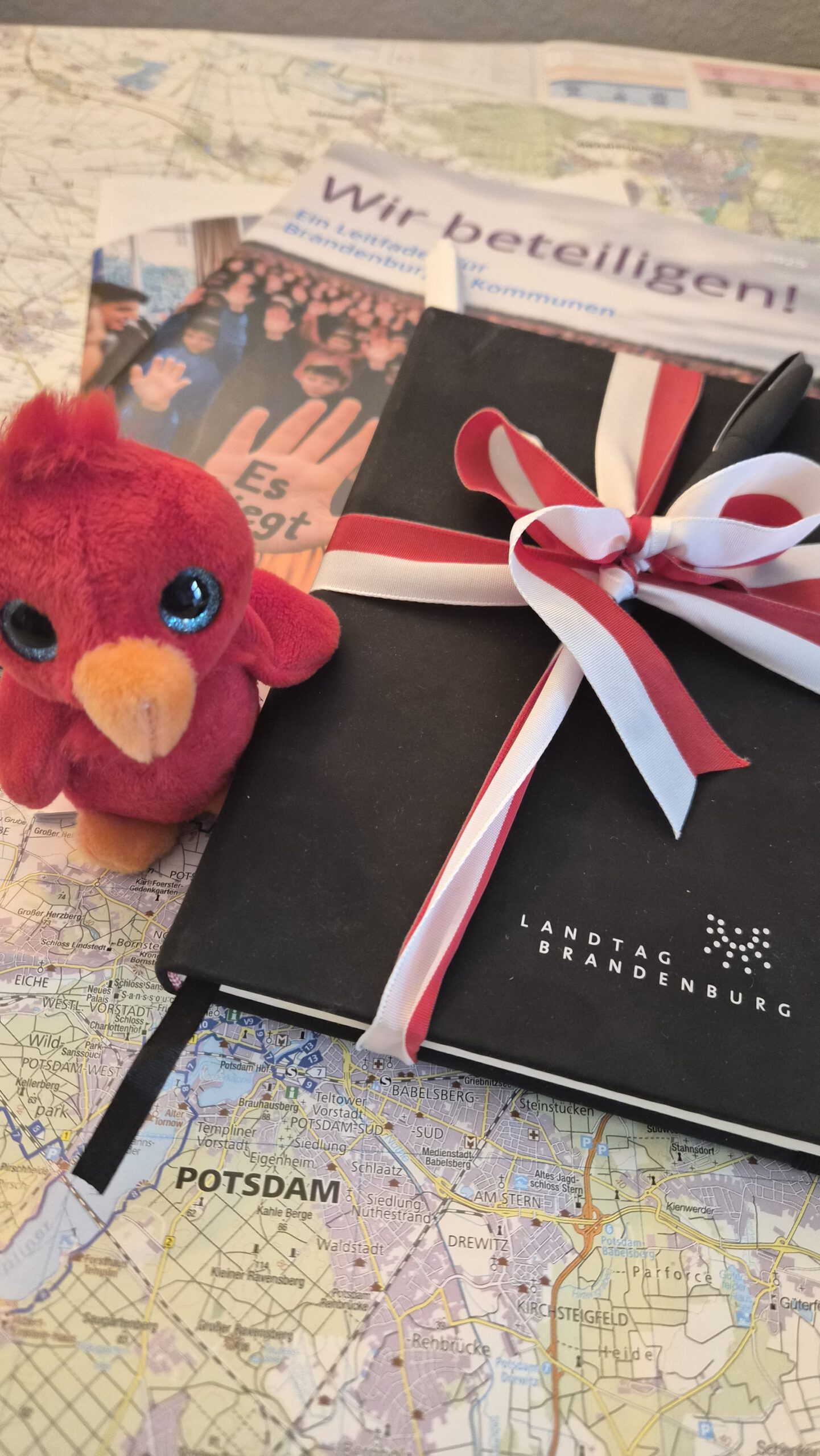 Merchandise Artikel des Brandenburger Landtags